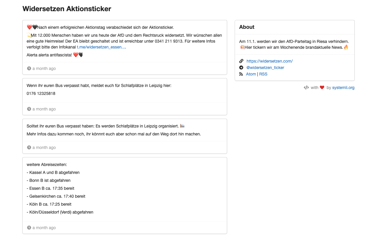 Ticker Frontend